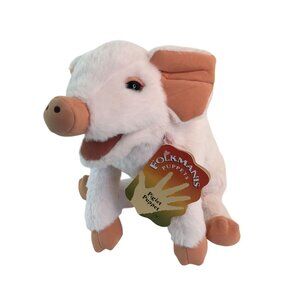 Folkmanis Piglet Hand Puppet 14" Pink Pig Full Body Realistic NWT